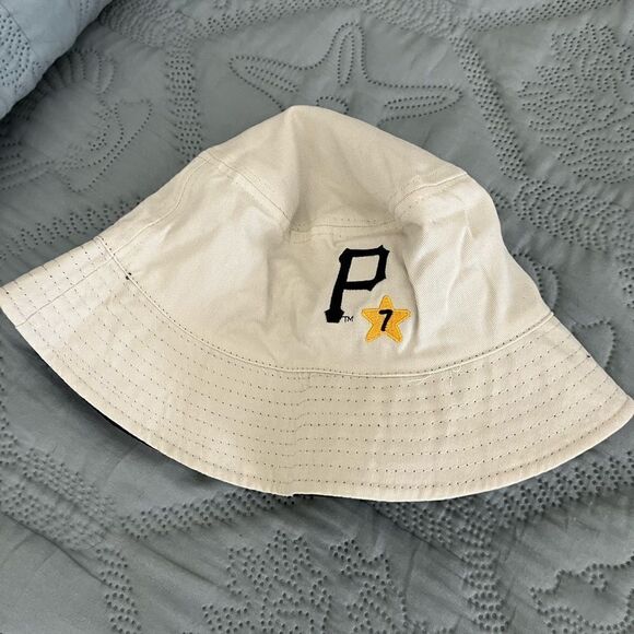 Pittsburgh Pirates Bucket Floppy Baseball Hat Cap Reversible SGA July 4 PNC Park - Picture 2 of 3